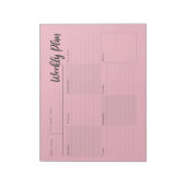 毎週、毎日、オーガナイザーメモ帳 ノートパッド (回転)