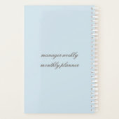 毎週/毎月のプランナー プランナー手帳 (裏面)