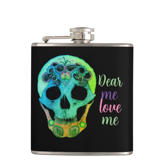 毒お尻 フラスク (正面)