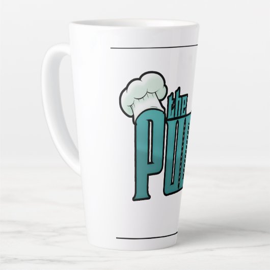 毒が吹く カフェラテマグ (左アングル)