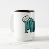 毒が吹く ツートーンマグカップ (正面左)