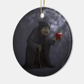 毒されたりんご セラミックオーナメント (左)