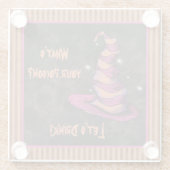 毒って何よハロウィーン魔女を飲もう ガラスコースター (裏面)