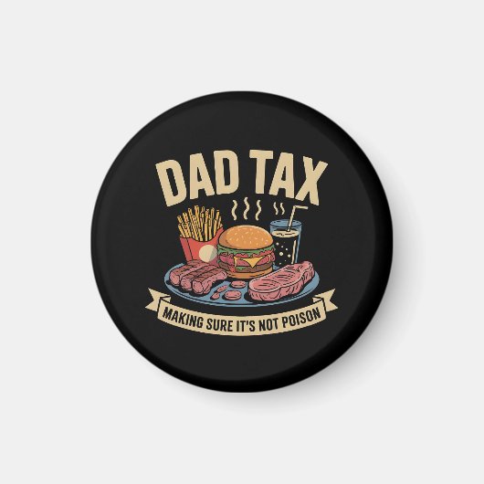 毒ではないことを確かめる – パパジョーク マグネット (正面)