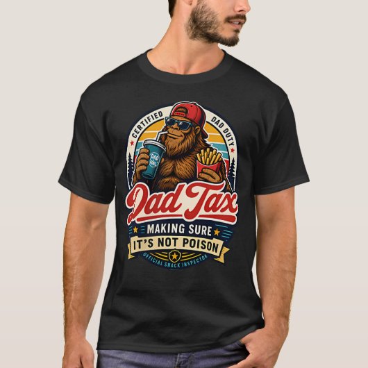 毒ではないことを確認する2面パパ税 Tシャツ (正面)