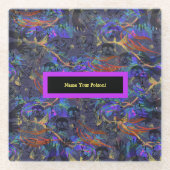 毒に名前を付ける ガラスコースター (正面)