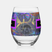 毒に名前を付ける ステムなしワイングラス (左)