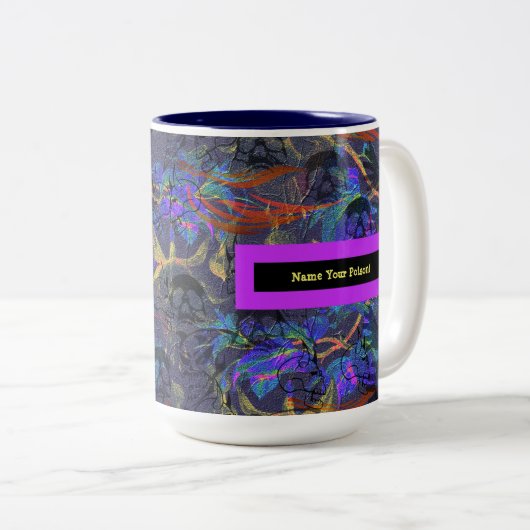 毒に名前を付ける ツートーンマグカップ (正面右)