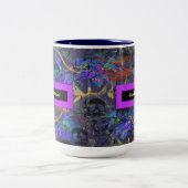 毒に名前を付ける ツートーンマグカップ (中央)