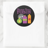 毒に名前を付ける ラウンドシール (バッグ)