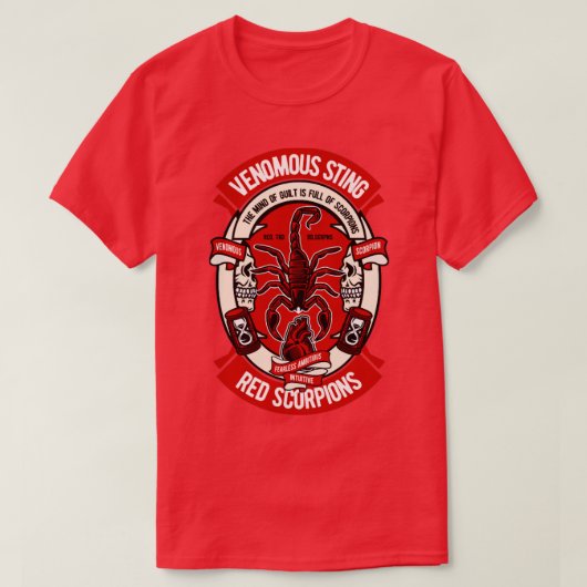 毒のあるサソリ Tシャツ (デザイン正面)