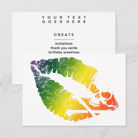 毒のある唇 招待状 (正面/裏面)