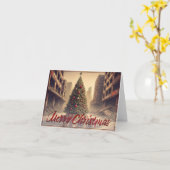 毒のある黙示録の世界の木の下のプレゼント カード (黄色い花)