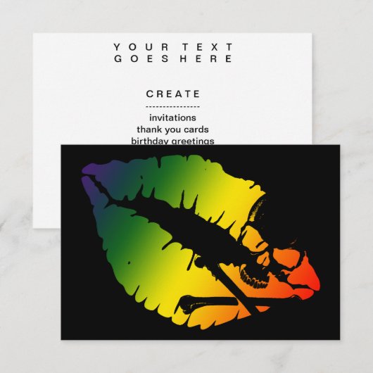 毒のキス 招待状 (正面/裏面)