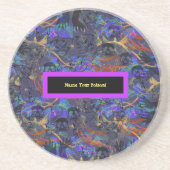 毒の砂岩に名前を付ける コースター (正面)