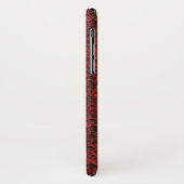 毒の赤と黒のヘビの皮のパターン Case-Mate iPhoneケース (裏面/左)