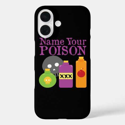 毒のiPhoneケースに名前を付ける Case-Mate iPhoneケース (裏面)