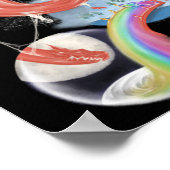 毒は虹の世界をなめる似たクリスマスに見える ポスター (角)