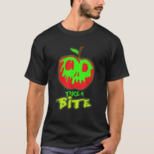 毒りんごをかじろう ハロウィン Tシャツ (正面)