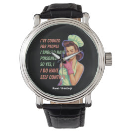毒を盛るべきところを料理したおもしろい 腕時計