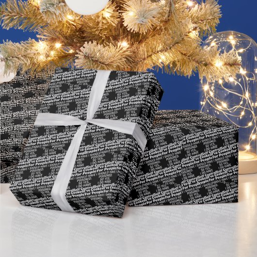 毒を盛るべき人のために料理した ラッピングペーパー (クリスマス)