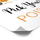 毒を選ぶ幽霊ハロウィンドリンクの看板 ポスター (角)