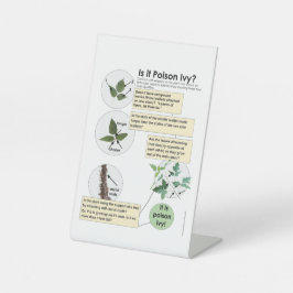 毒アイビープラントのハイキング、キャンプ、キャビンを識別 台座サイン