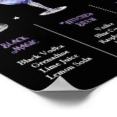 毒ウィッチハロウィーン3カクテルメニューを選ぶ ポスター (角)