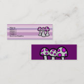 毒キノコのプロファイルカード スキニー名刺 (正面/裏面)