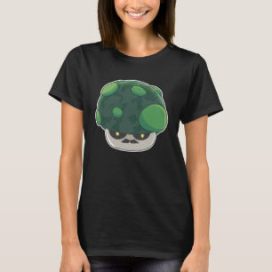 毒キノコ怖い可愛いデザインステッチCr Tシャツ