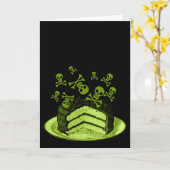 毒ケーキ カード (黄色い花)