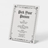 毒ゴシックハロウィーンの結婚バー 台座サイン (正面)