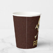 毒スカル及び石骨デザイン 紙コップ (右)