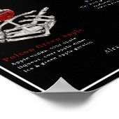 毒スケルトンのカクテル結婚ドリンクを選ぶ ポスター (角)