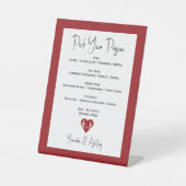 毒スケルトンの赤い結婚バーメニューを選択 台座サイン (正面)