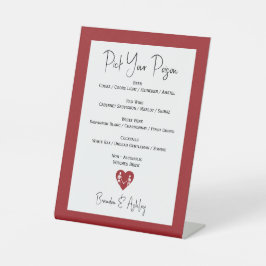 毒スケルトンの赤い結婚バーメニューを選択 台座サイン