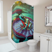 毒ダートカエル　輝く肖像 シャワーカーテン (インサイチュ)