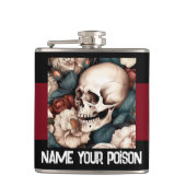 毒ビニールフラスコに名前を付け包まれたる フラスク (正面)