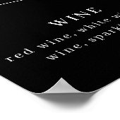 毒フローラを選ぶゴシック結婚のメニュー ポスター (角)