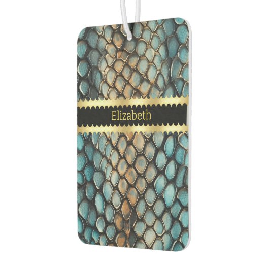 毒ヘビの皮膚の複雑なパターン カーエアーフレッシュナー (左)