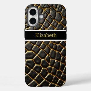 毒ヘビの皮膚の複雑なパターン iPhone 16 PLUSケース