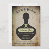 毒ボトルのハローウィンパーティの招待状 招待状 (正面)