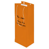 毒ボトルを手にした魔女 ワインギフトバッグ (裏面アングル)