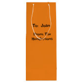 毒ボトルを手にした魔女 ワインギフトバッグ (裏面)