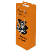 毒ボトルを手にした魔女 ワインギフトバッグ (正面アングル)