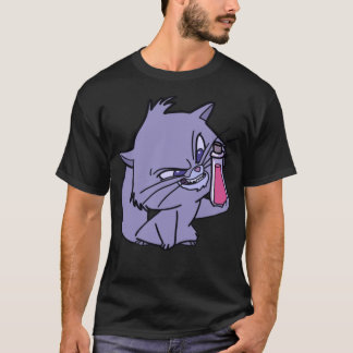 毒ボトルクラシックTシャツ付きYzma猫 Tシャツ