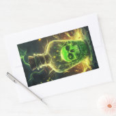 毒ボトルシール 長方形シール (封筒)