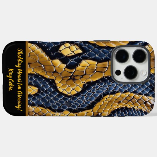 毒ユニーク状の鮮やかヘビ皮 Case-Mate iPhoneケース (裏面 (横))