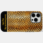 毒ユニーク蛇の皮膚の模様 Case-Mate iPhoneケース (裏面 (横))