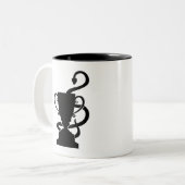 毒ラベル、毒性 ツートーンマグカップ (正面左)